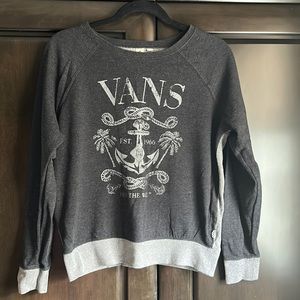 Vans off the wall two tone sweatshirt